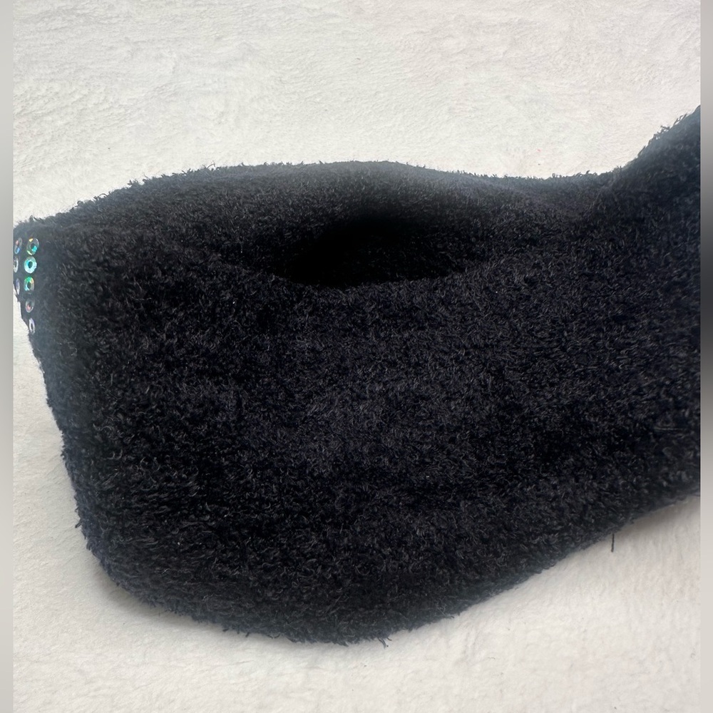 Justice Girls Cozy One Size Fit All Winter Headband Sequence Black Super Soft - Picture 5 of 5